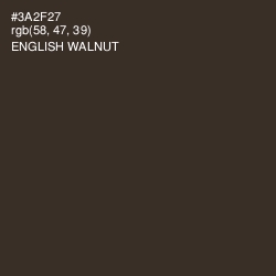 #3A2F27 - English Walnut Color Image